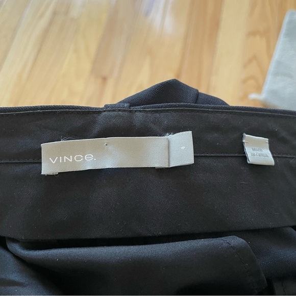 Vince Black High Rise Stretch Wool Tapered Ankle Pant Trousers VR56021280 EUC 8 - Picture 10 of 12
